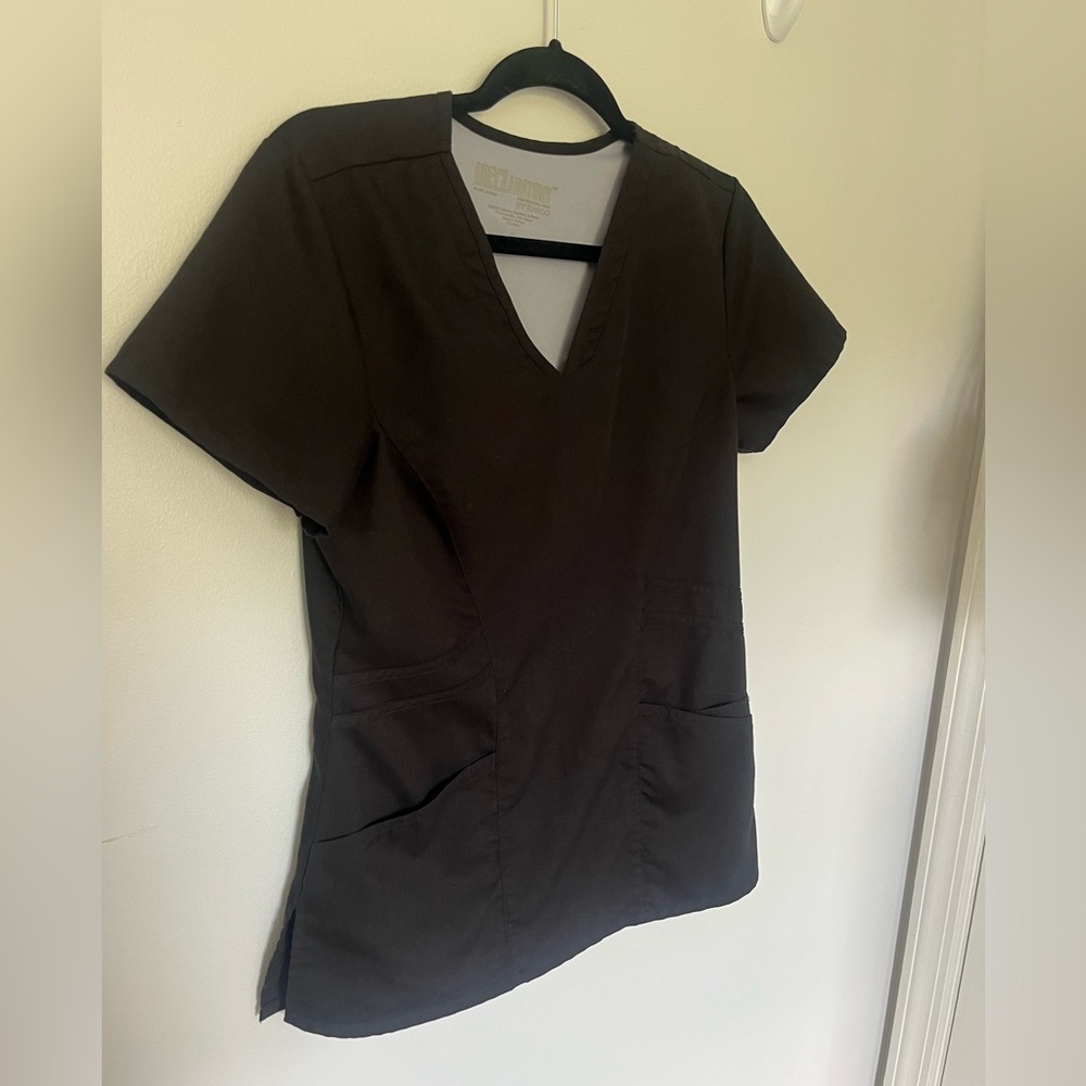 Greys Anatomy Black Scrub top